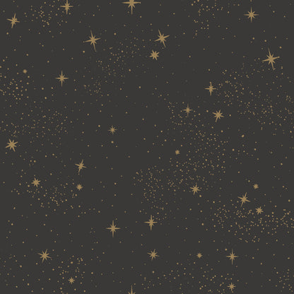 York Wallcoverings RoomMates Upon A Star Black Peel and Stick Wallpaper Whimsical Outer Space Blacks  Wallpaper - RMK11318WP