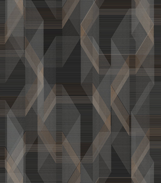 York Wallcoverings RoomMates Debonair Geometric Black Peel and Stick Wallpaper Modern Global Blacks  Wallpaper - RMK11349RL