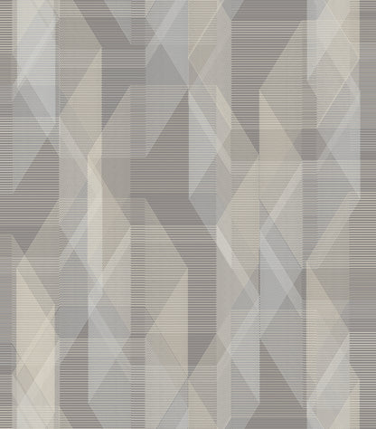 York Wallcoverings RoomMates Debonair Geometric Grey Peel and Stick Wallpaper Modern Global Greys  Wallpaper - RMK11350RL