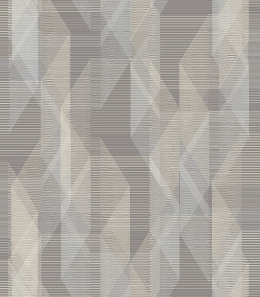 York Wallcoverings RoomMates Debonair Geometric Grey Peel and Stick Wallpaper Modern Global Greys  Wallpaper - RMK11350RL