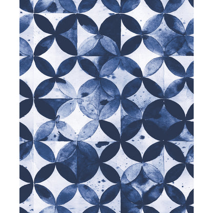 York Wallcoverings RoomMates Paul Brent Moroccan Tile Blue Peel and Stick Wallpaper Modern Travel Blues  Wallpaper - RMK11354RL (Discontinued)