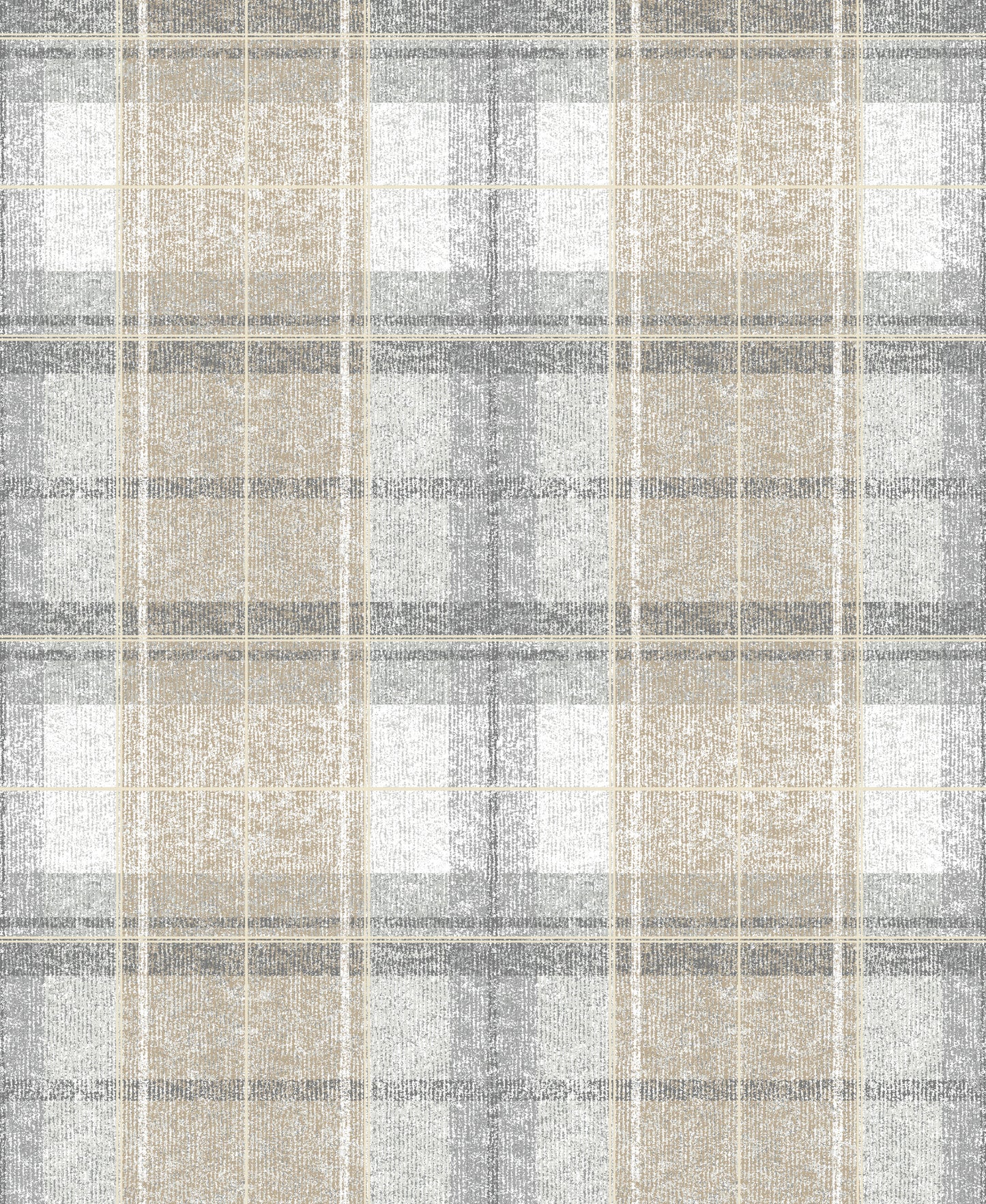 York Wallcoverings RoomMates Tweed Plaid Grey Peel and Stick Wallpaper Traditional Global Greys  Wallpaper - RMK11396RL