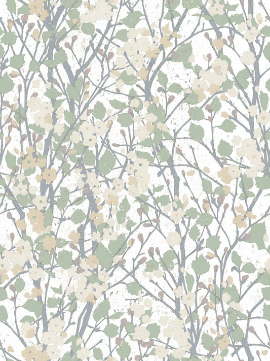 York Wallcoverings RoomMates Willow Branch Green Peel and Stick Wallpaper Modern Botanical Greens  Wallpaper - RMK11422RL (DISCONTINUED PATTERN)