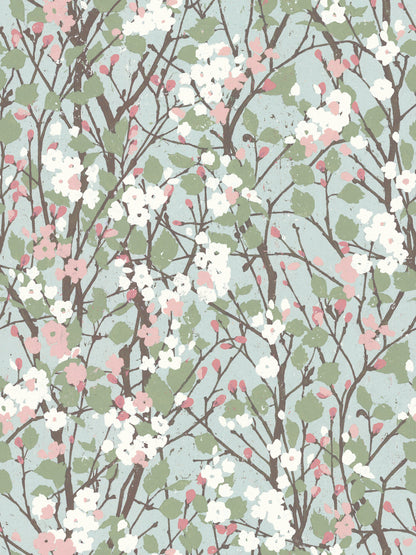 York Wallcoverings RoomMates Willow Branch Blue Peel and Stick Wallpaper Modern Botanical Multicolor  Wallpaper - RMK11423RL