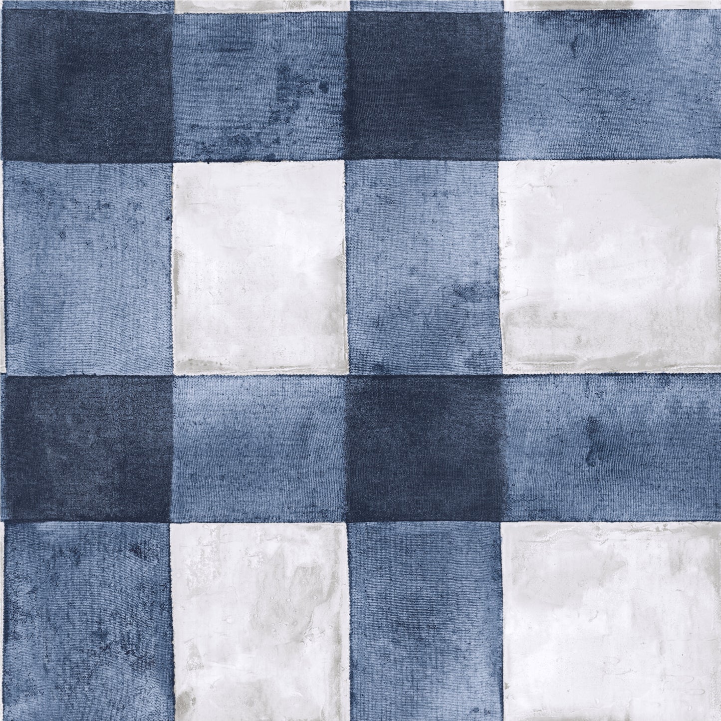 York Wallcoverings RoomMates Buffalo Plaid Blue Peel and Stick Wallpaper Farmhouse Global Blues  Wallpaper - RMK11432WP