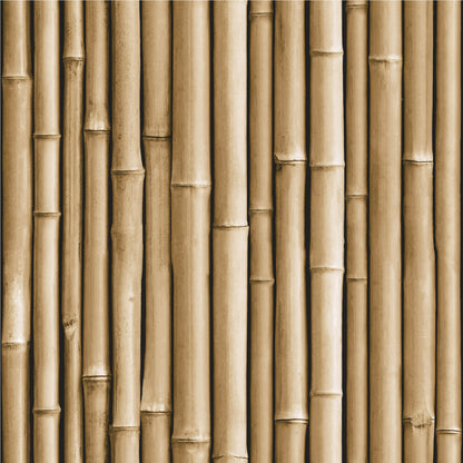 York Wallcoverings RoomMates Bamboo Brown Peel and Stick Wallpaper Modern Nature Browns  Wallpaper - RMK11434WP