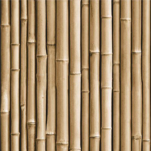 York Wallcoverings RoomMates Bamboo Brown Peel and Stick Wallpaper Modern Nature Browns  Wallpaper - RMK11434WP