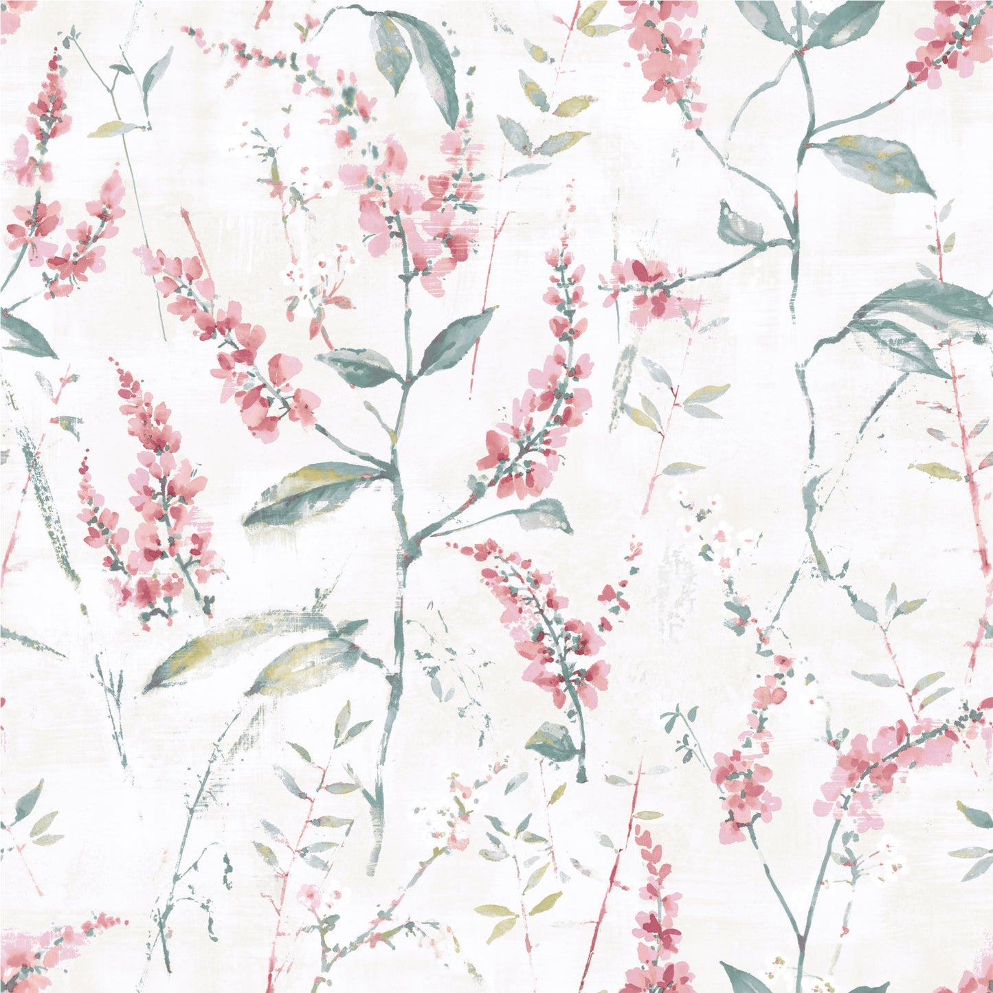 York Wallcoverings RoomMates Floral Sprig Pink Peel and Stick Wallpaper Modern Botanical Pinks  Wallpaper - RMK11452WP