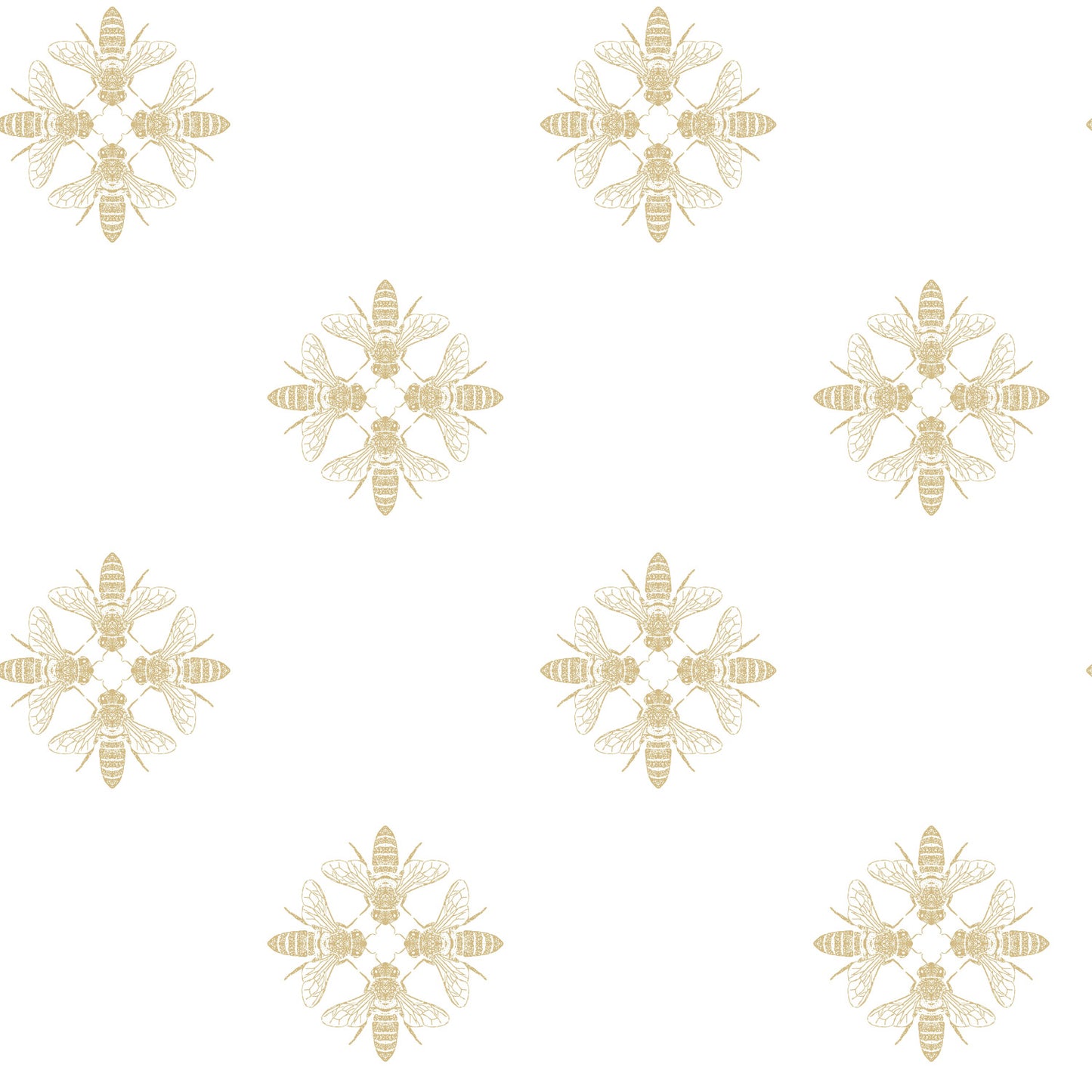 York Wallcoverings RoomMates Honey Bee Gold Peel and Stick Wallpaper Farmhouse  Yellows  Wallpaper - RMK11474WP