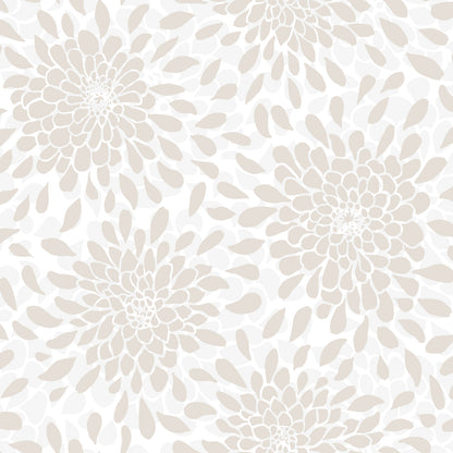 York Wallcoverings RoomMates Toss The Bouquet Beige Peel and Stick Wallpaper Glam Botanical Neutrals  Wallpaper - RMK11480WP
