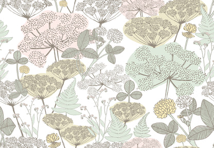 York Wallcoverings RoomMates Niittypolku Pink Peel and Stick Wallpaper Modern Botanical Pinks  Wallpaper - RMK11533RL