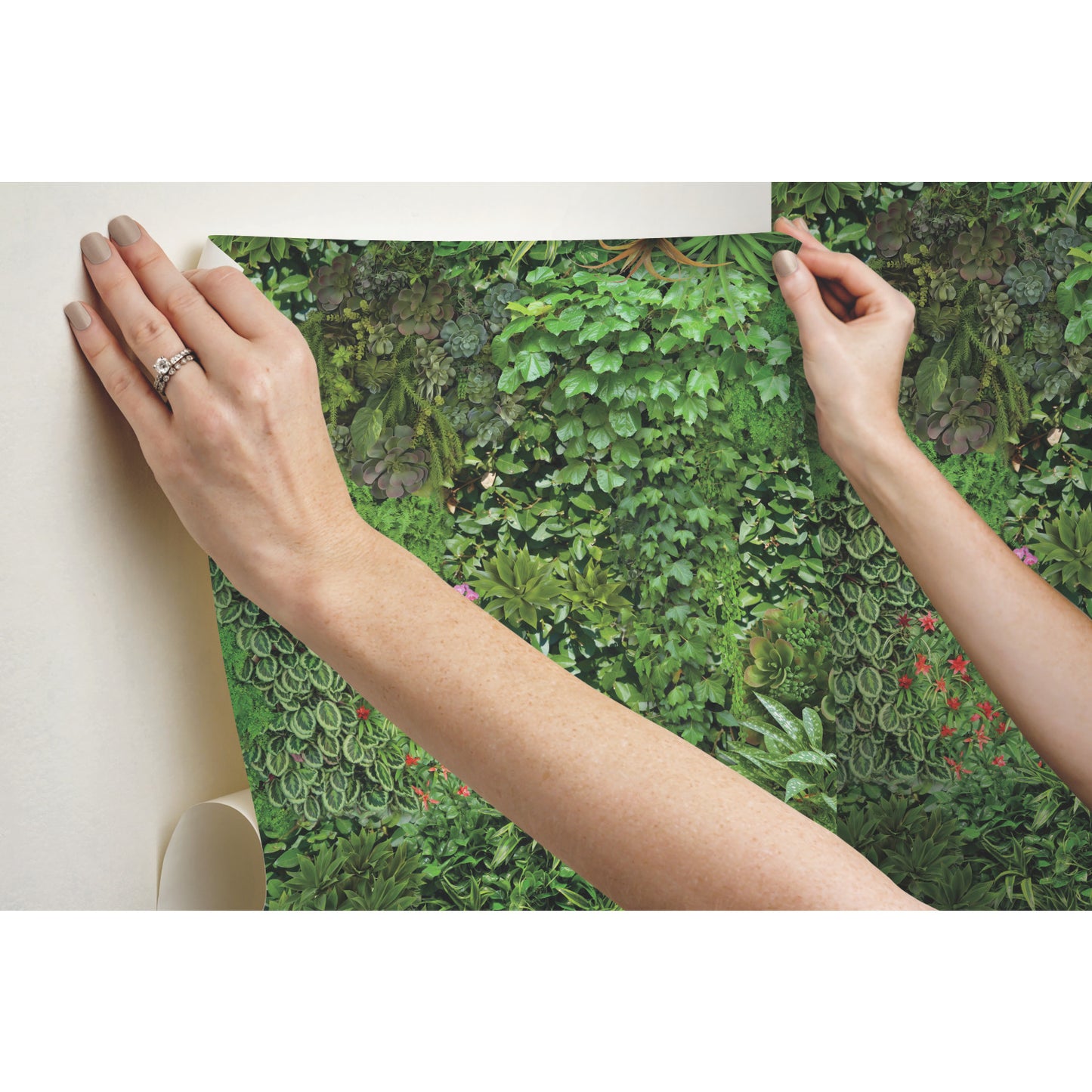 York Wallcoverings RoomMates Living Wall Green Peel and Stick Wallpaper Modern Nature Greens  Wallpaper - RMK11567RL
