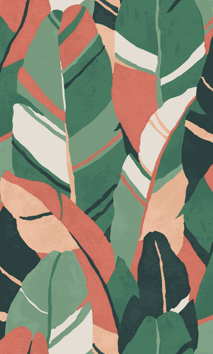 York Wallcoverings RoomMates Hearts Of Palm Green Peel and Stick Wallpaper Modern Botanical Greens  Wallpaper - RMK11572RL