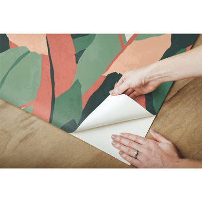York Wallcoverings RoomMates Hearts Of Palm Green Peel and Stick Wallpaper Modern Botanical Greens  Wallpaper - RMK11572RL