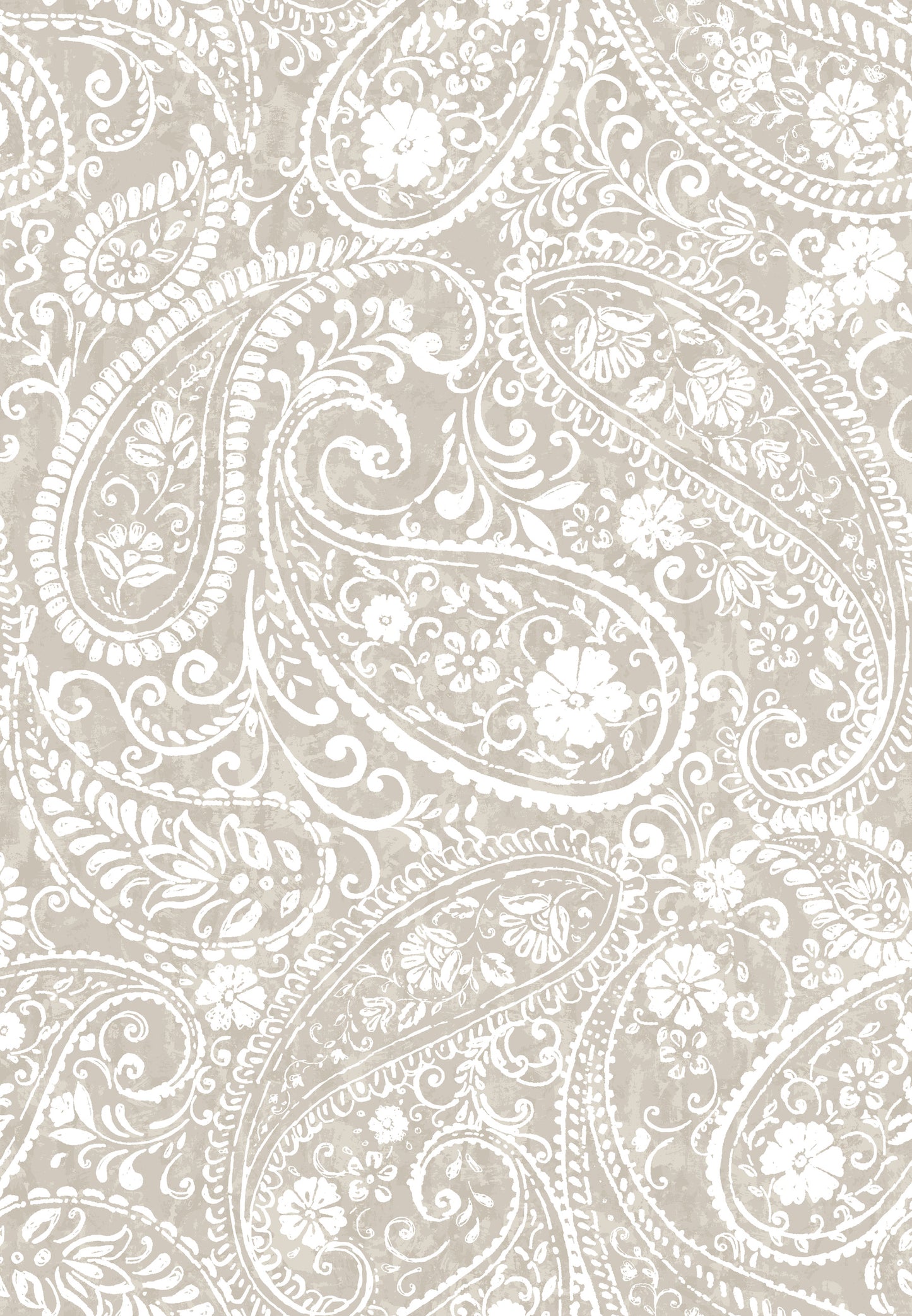 York Wallcoverings RoomMates Paisley Prince Beige Peel and Stick Wallpaper Modern Global Neutrals  Wallpaper - RMK11580RL