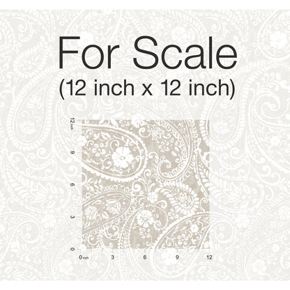York Wallcoverings RoomMates Paisley Prince Beige Peel and Stick Wallpaper Modern Global Neutrals  Wallpaper - RMK11580RL