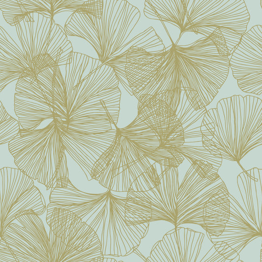 York Wallcoverings RoomMates Ginkgo Leaves Green Peel and Stick Wallpaper Modern Botanical Greens  Wallpaper - RMK11602WP