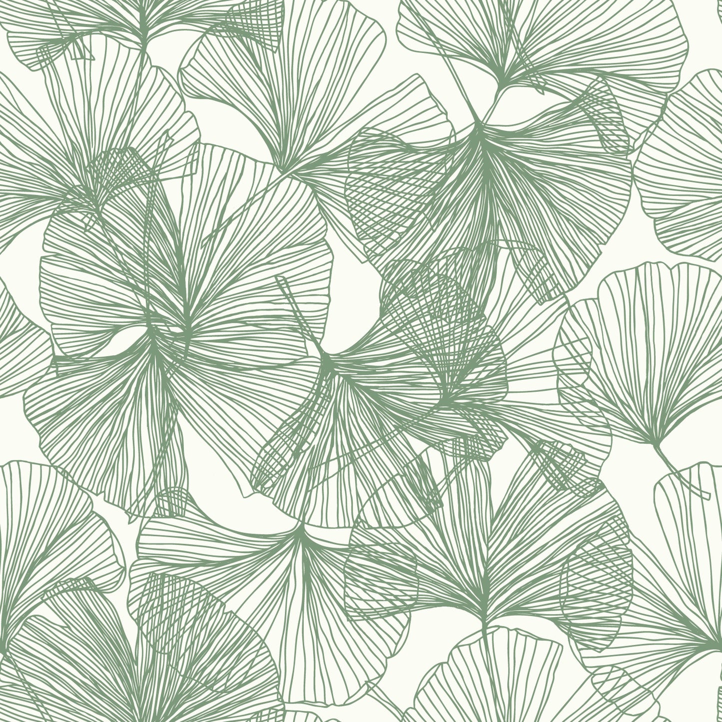 York Wallcoverings RoomMates Ginkgo Leaves Green Peel and Stick Wallpaper Modern Botanical Greens  Wallpaper - RMK11603WP
