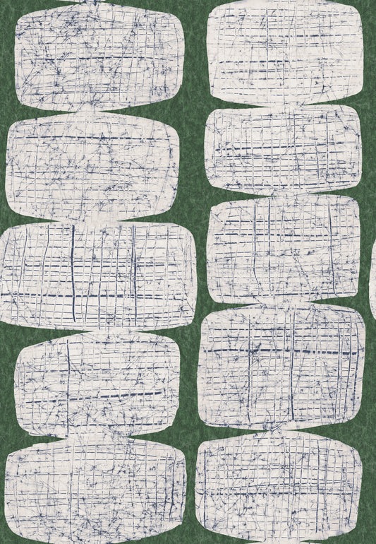 York Wallcoverings RoomMates Mid-Century Beads Green Peel and Stick Wallpaper Modern Abstract Greens  Wallpaper - RMK11619RL