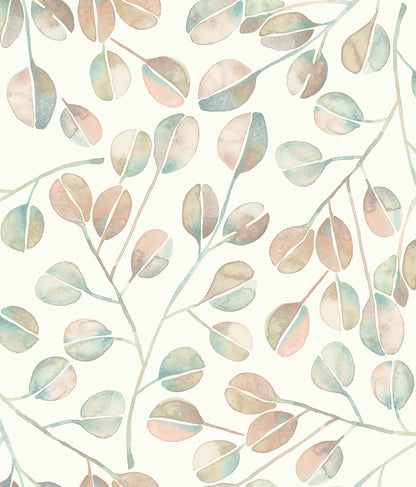 York Wallcoverings RoomMates Cat Coquillette Eucalyptus Pink Peel and Stick Wallpaper Modern Botanical Pinks  Wallpaper - RMK11654WP