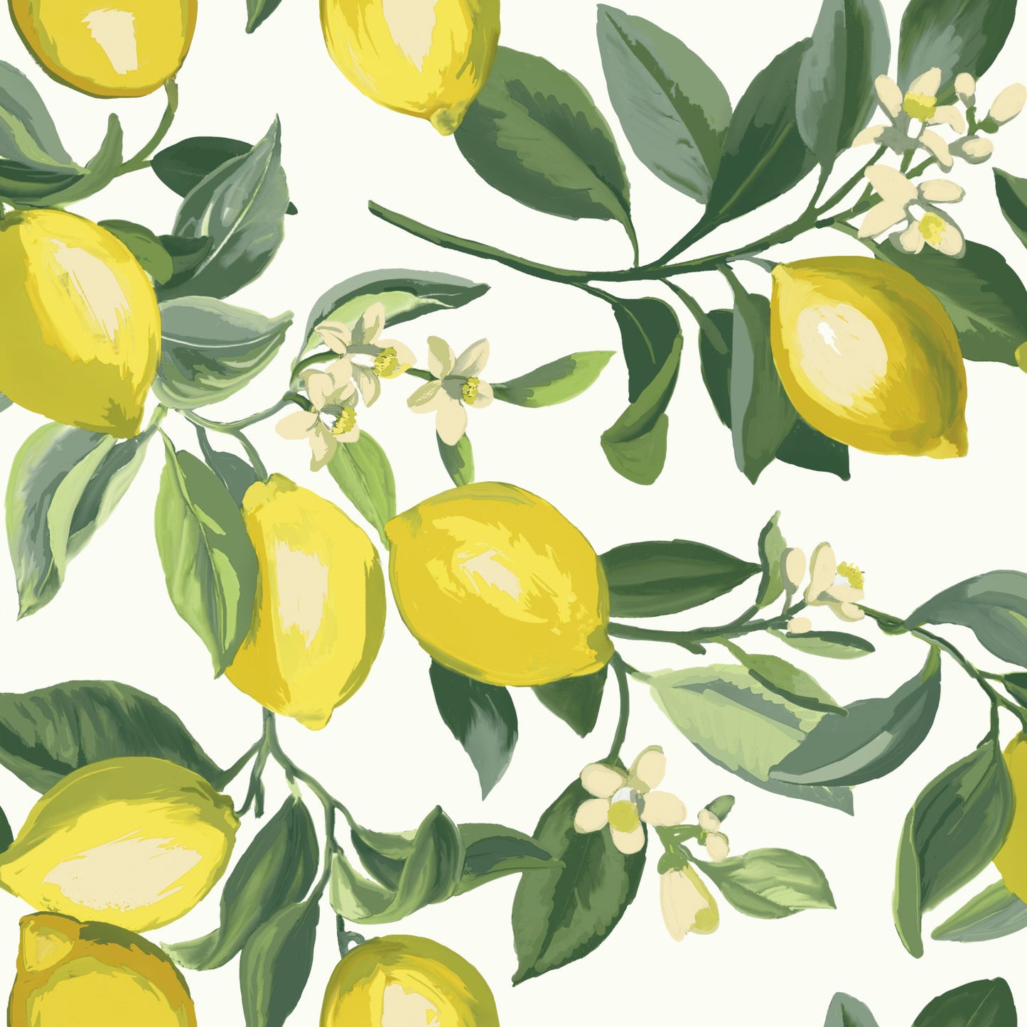 York Wallcoverings RoomMates Lemon Zest Yellow Peel and Stick Wallpaper Kitchen and Bath Food and Drink Yellows  Wallpaper - RMK11655WP