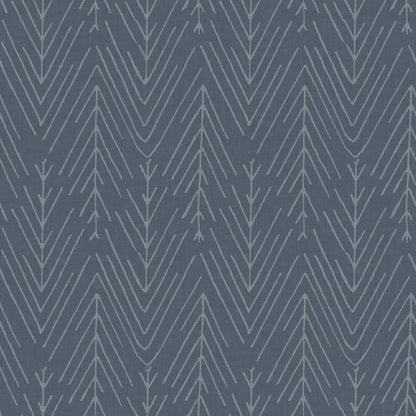 York Wallcoverings RoomMates Twig Hygge Herringbone Navy Peel and Stick Wallpaper Modern Botanical Blues  Wallpaper - RMK11673WP