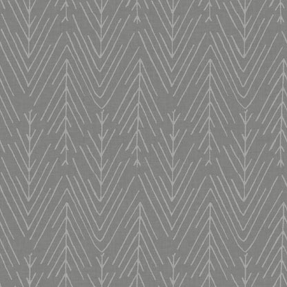 York Wallcoverings RoomMates Twig Hygge Herringbone Charcoal Peel and Stick Wallpaper Modern Botanical Greys  Wallpaper - RMK11674WP