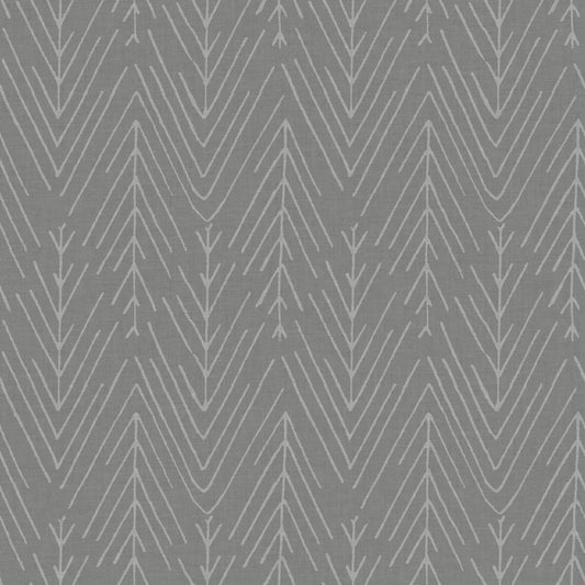York Wallcoverings RoomMates Twig Hygge Herringbone Charcoal Peel and Stick Wallpaper Modern Botanical Greys  Wallpaper - RMK11674WP