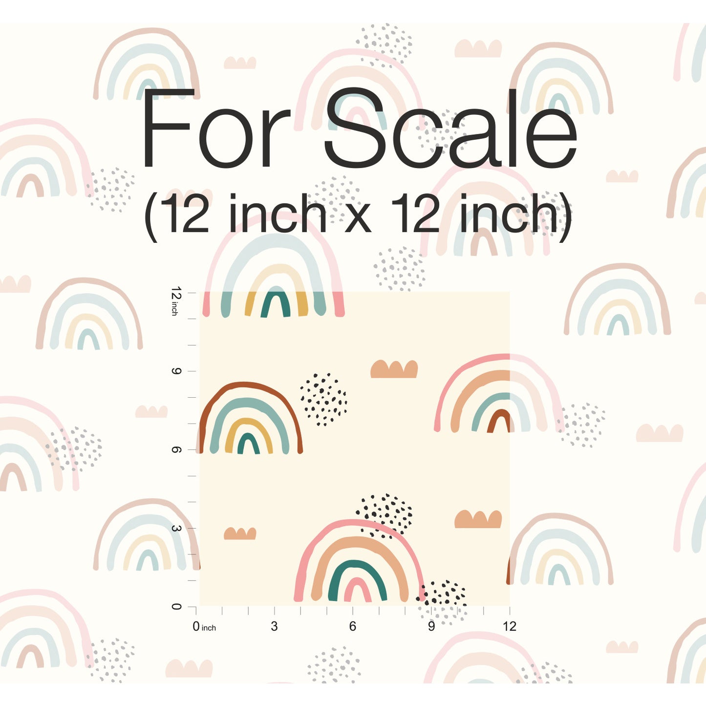 York Wallcoverings RoomMates Rainbow's End Taupe Peel and Stick Wallpaper Whimsical Nature Neutrals  Wallpaper - RMK11730RL