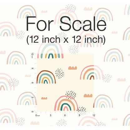 York Wallcoverings RoomMates Rainbow's End Taupe Peel and Stick Wallpaper Whimsical Nature Neutrals  Wallpaper - RMK11730RL