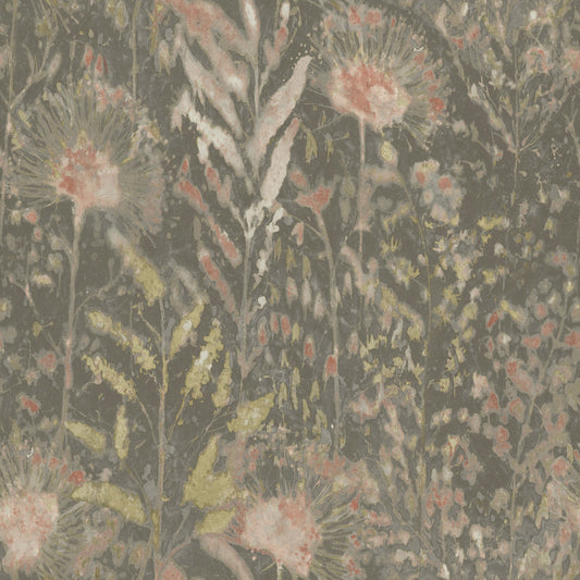 York Wallcoverings RoomMates Dandelion Taupe Peel and Stick Wallpaper Modern Botanical Neutrals  Wallpaper - RMK11742WP