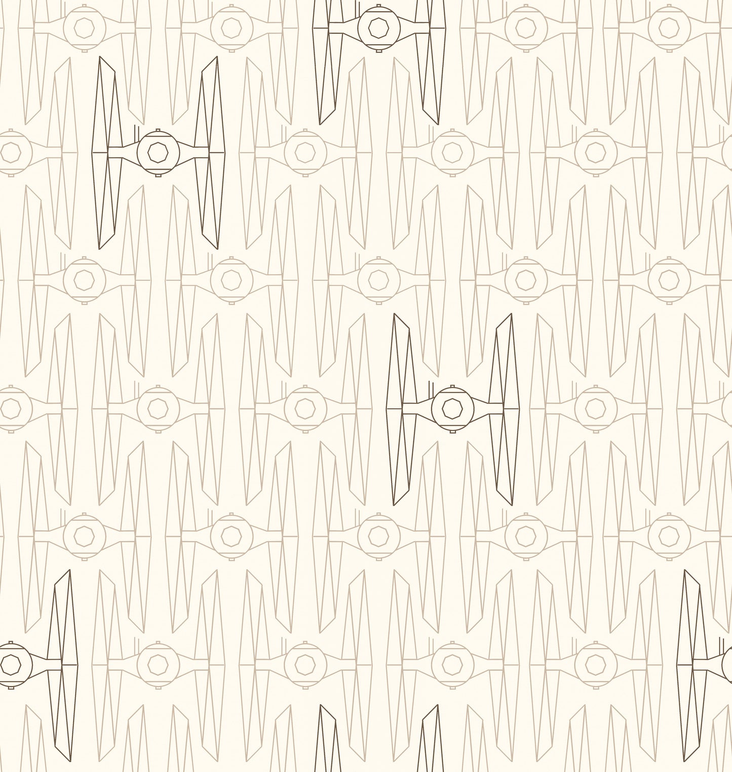 York Wallcoverings RoomMates Star Wars Tie Fighter Taupe Peel and Stick Wallpaper Whimsical Licensed Neutrals  Wallpaper - RMK11782RL