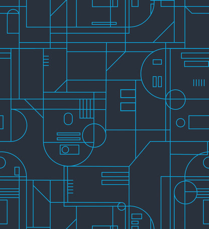 York Wallcoverings RoomMates Star Wars R2D2 Geometric Navy Peel and Stick Wallpaper Whimsical Licensed Blues  Wallpaper - RMK11785RL