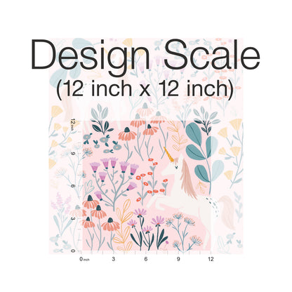 York Wallcoverings RoomMates Unicorn Paradise Pink Peel and Stick Wallpaper Kids Fairy Tales and Fantasy Pinks  Wallpaper - RMK11793RL