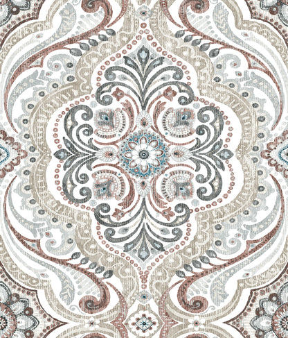 York Wallcoverings RoomMates Bohemian Damask Beige Peel and Stick Wallpaper Bohemian Global Neutrals  Wallpaper - RMK11830WP