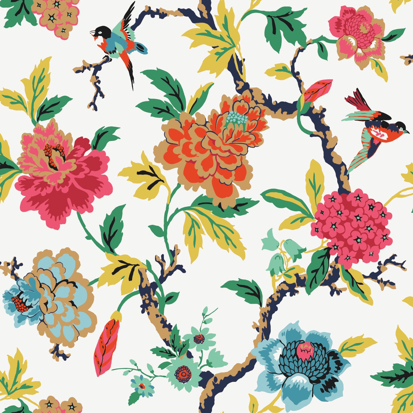 York Wallcoverings RoomMates Candid Moments Red Peel and Stick Wallpaper Traditional Botanical Reds  Wallpaper - RMK11861RL