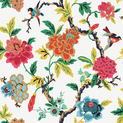 York Wallcoverings RoomMates Candid Moments Red Peel and Stick Wallpaper Traditional Botanical Reds  Wallpaper - RMK11861RL