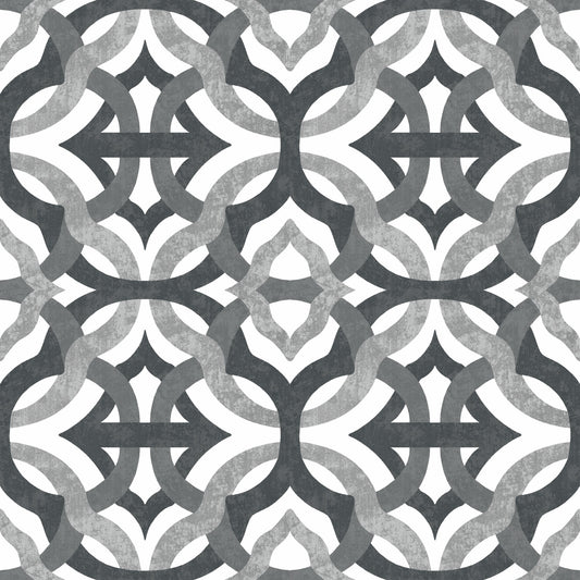York Wallcoverings RoomMates Tipton Grey Peel and Stick Wallpaper Modern Abstract Greys  Wallpaper - RMK11867RL