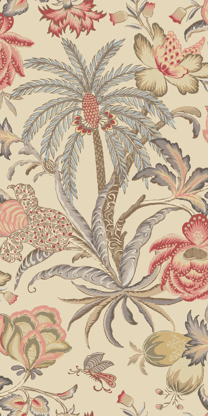 York Wallcoverings RoomMates Exotic Curiosity Taupe Peel and Stick Wallpaper Modern Botanical Neutrals  Wallpaper - RMK11882RL