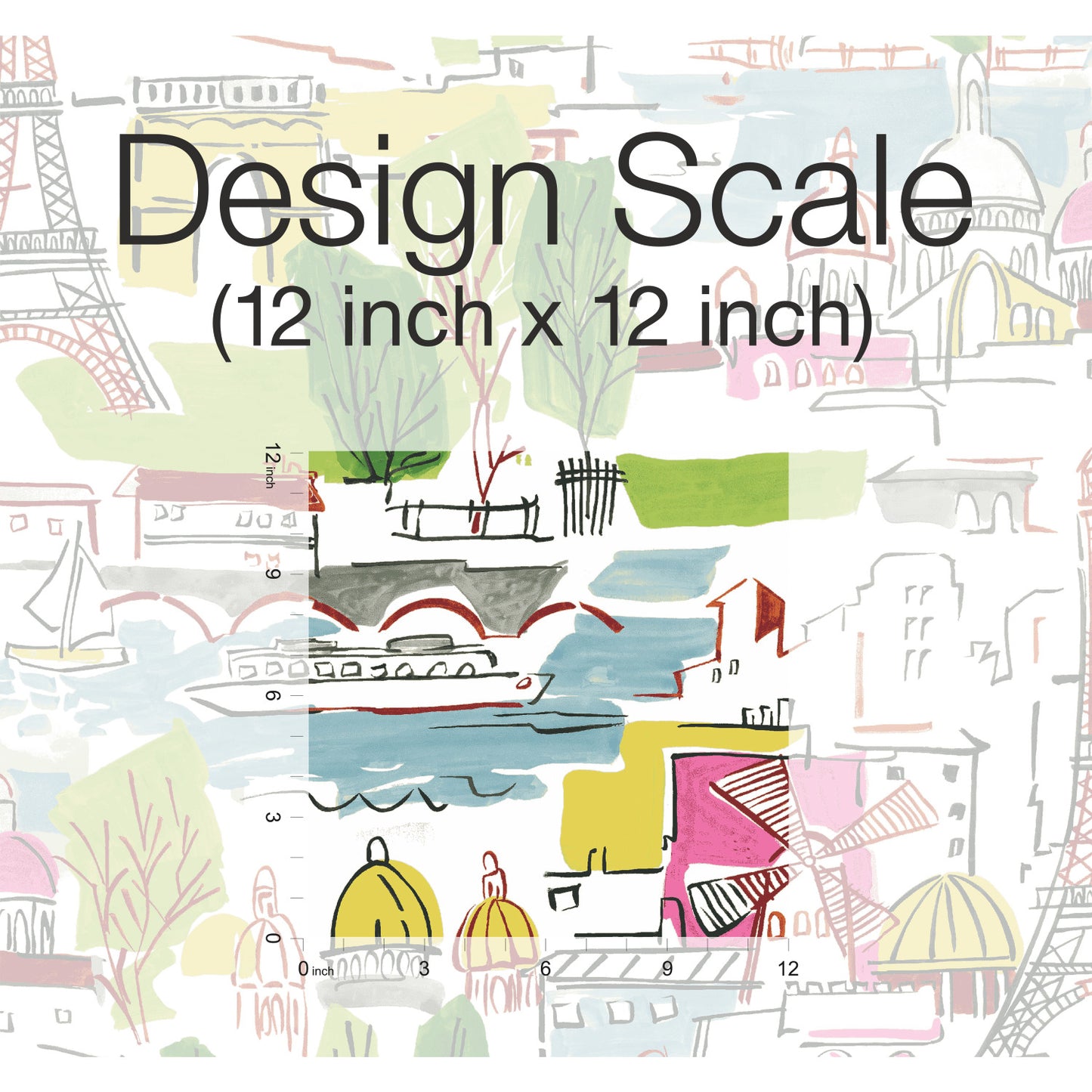 York Wallcoverings RoomMates Arrondissement Green Peel and Stick Wallpaper Modern Travel Greens  Wallpaper - RMK11888RL