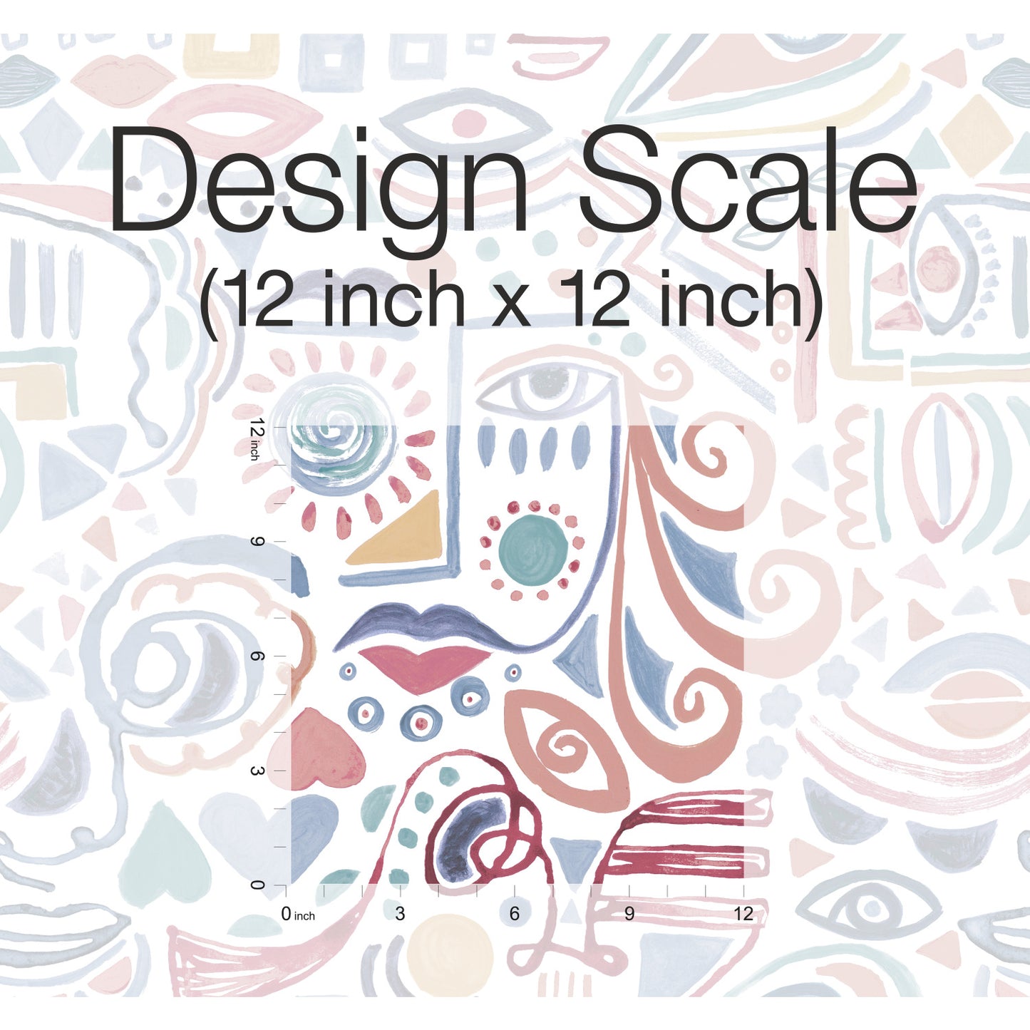 York Wallcoverings RoomMates Mod Faces Pink Peel and Stick Wallpaper Glam Global Pinks  Wallpaper - RMK11897RL