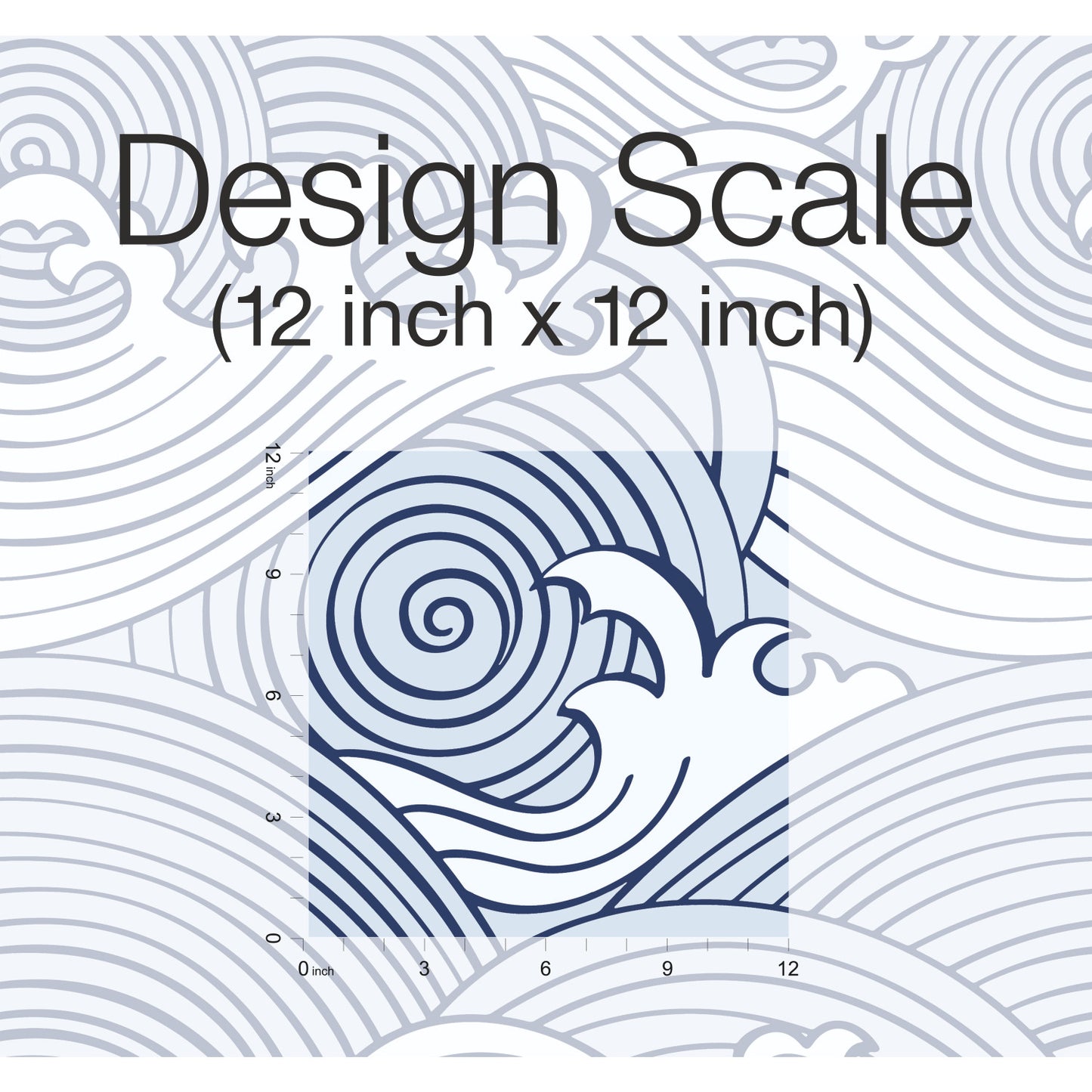 York Wallcoverings RoomMates Asian Waves Blue Peel and Stick Wallpaper Transitional Beach Blues  Wallpaper - RMK11900RL