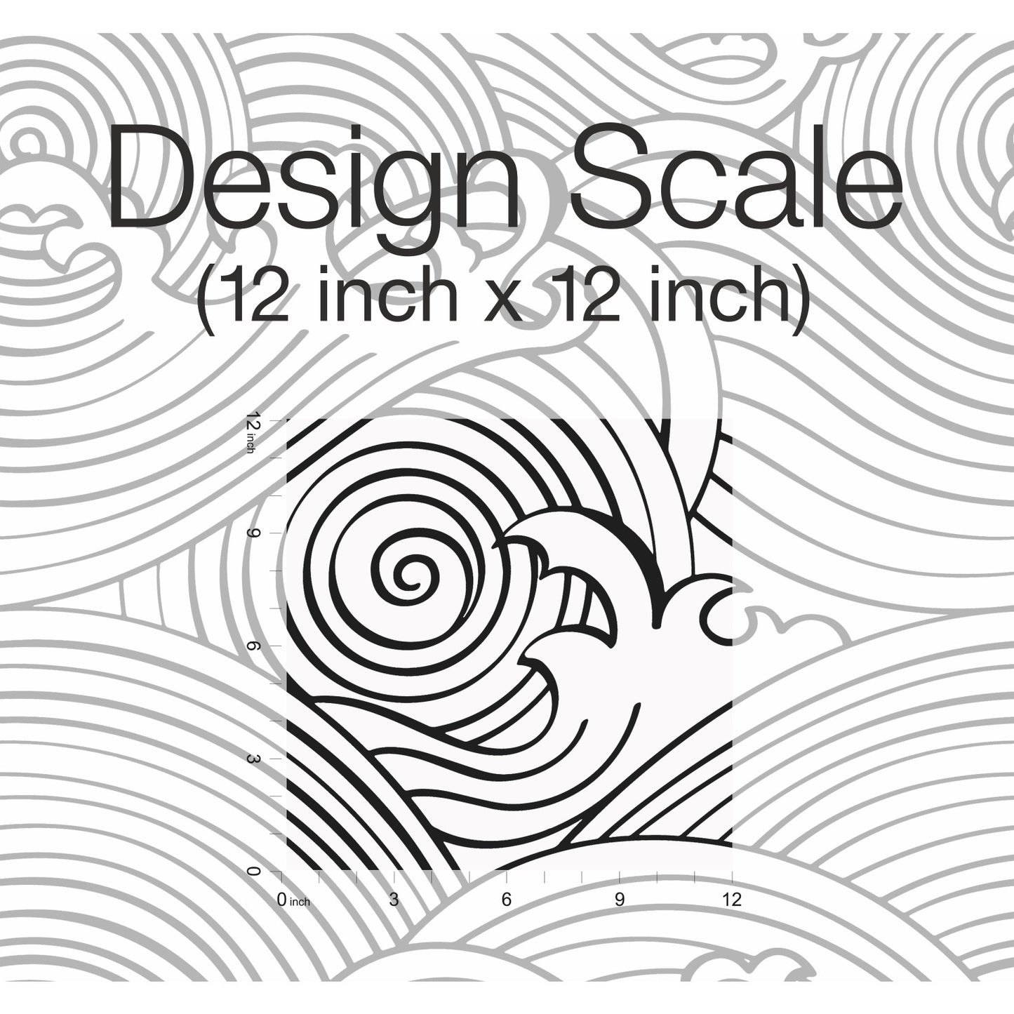 York Wallcoverings RoomMates Asian Waves Black Peel and Stick Wallpaper Transitional Beach Blacks  Wallpaper - RMK11901RL