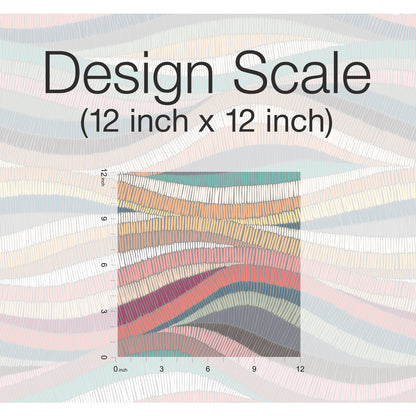 York Wallcoverings RoomMates Mosaic Waves Pink Peel and Stick Wallpaper Modern Ocean Pinks  Wallpaper - RMK11941RL