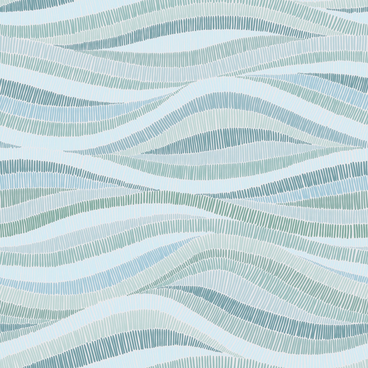 York Wallcoverings RoomMates Mosaic Waves Blue Peel and Stick Wallpaper Modern Ocean Blues  Wallpaper - RMK11943RL