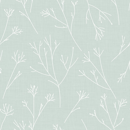 York Wallcoverings RoomMates Twigs Green Peel and Stick Wallpaper Modern Woods and Forests Greens  Wallpaper - RMK11950WP