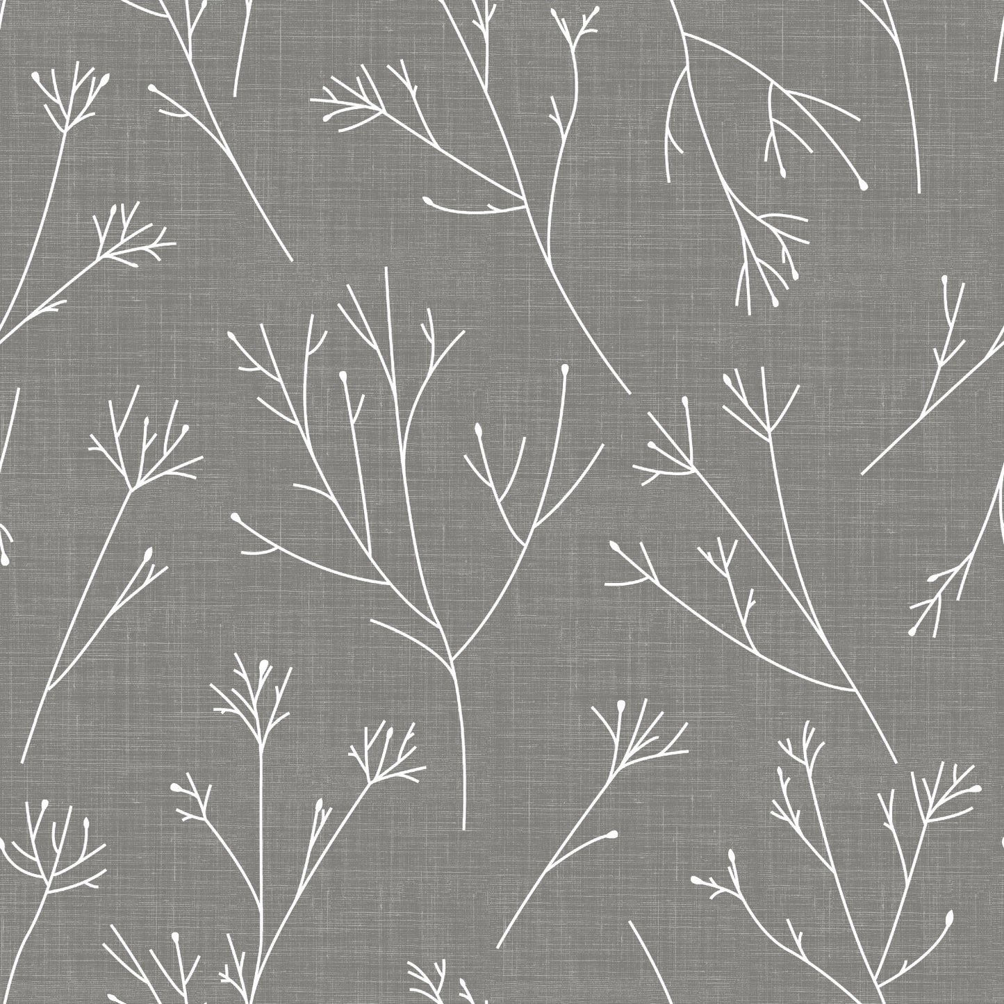 York Wallcoverings RoomMates Twigs Grey Peel and Stick Wallpaper Modern Woods and Forests Greys  Wallpaper - RMK11966WP