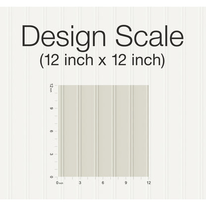 York Wallcoverings RoomMates Beadboard Taupe Peel and Stick Wallpaper Farmhouse Global Neutrals  Wallpaper - RMK11996WP