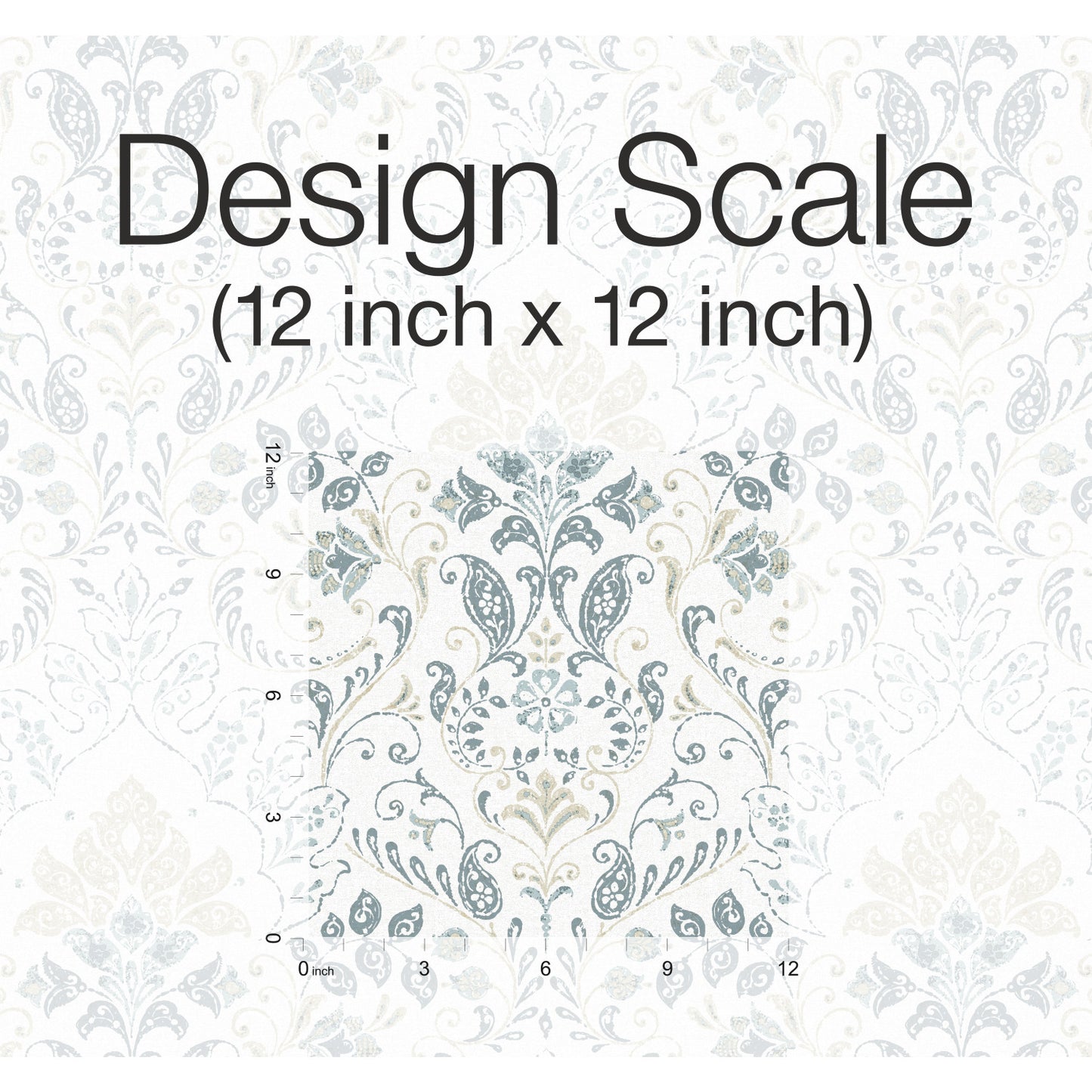 York Wallcoverings RoomMates Persian Damask Blue Peel and Stick Wallpaper Traditional Global Blues  Wallpaper - RMK11998WP