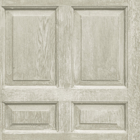 York Wallcoverings RoomMates Beveled Wood Paneling Beige Peel and Stick Wallpaper Vintage Global Browns  Wallpaper - RMK12003WP